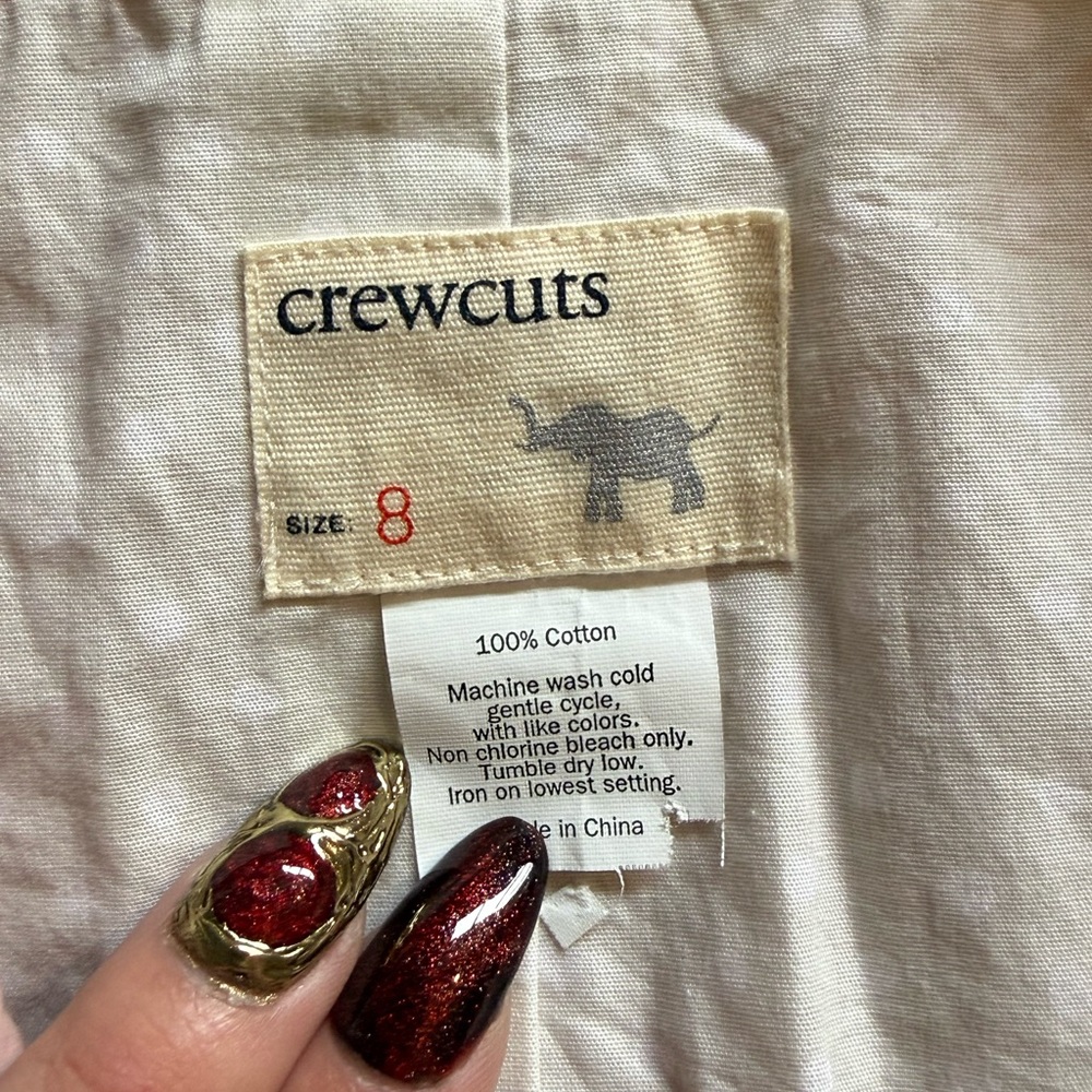 J. Crew Crewcuts Kid’s Lightweight Pink Trench Coat - Picture 6 of 6